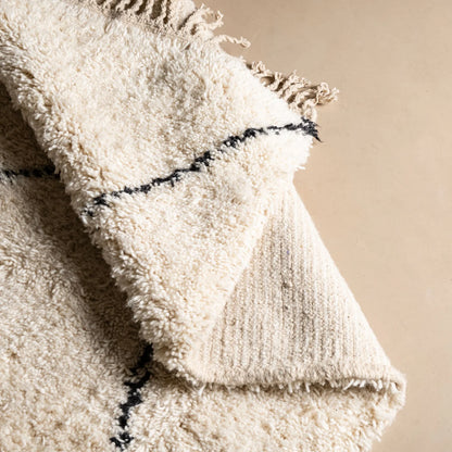 Beni Ourain rug plush texture 