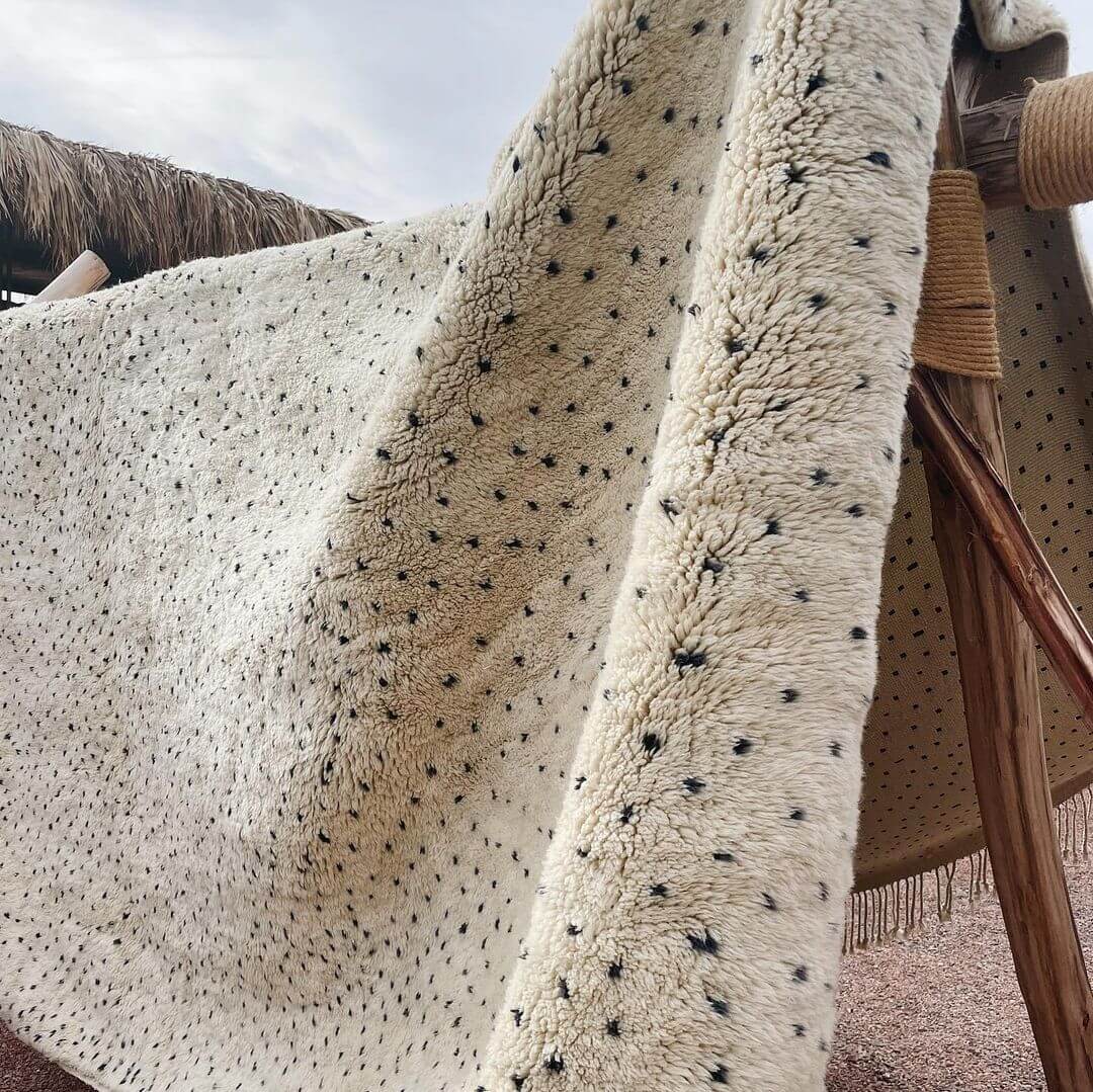 Cream Moroccan rug