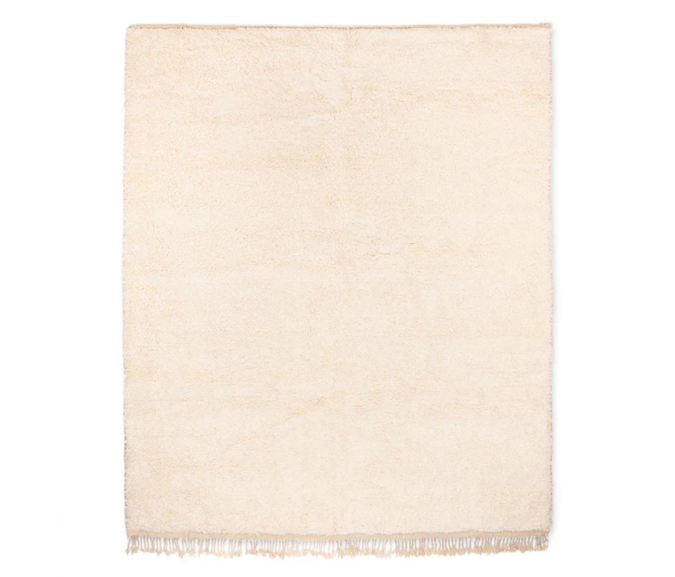  White Minimalist Moroccan Area rug