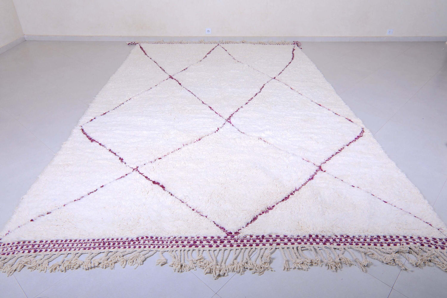 Moroccan Pink Beni Ourain Rug