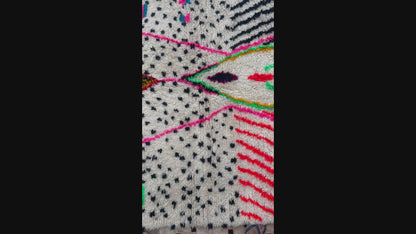 Zagora – Einzigartiger handgewebter Berberteppich aus Wolle, 317 x 175 cm