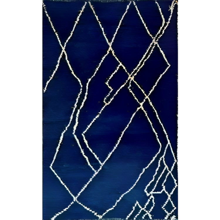 Azure handgewebter Wollteppich – 250 x 150 cm