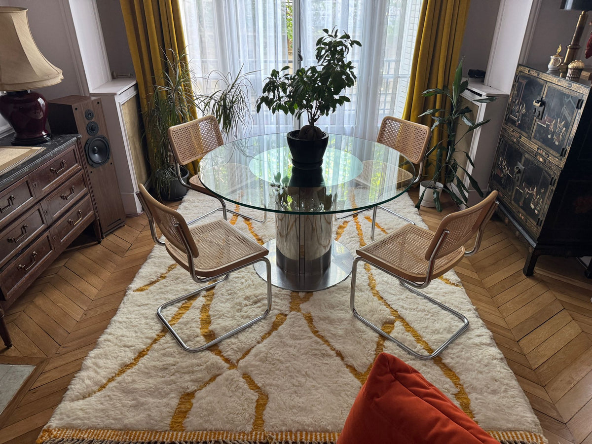 Branches de Safran – Tapis Berbère Doré 